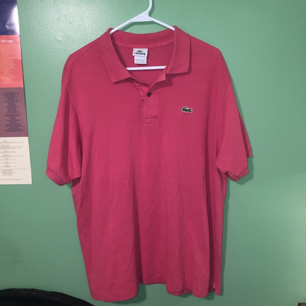 PINK VINTAGE LACOSTE POLO